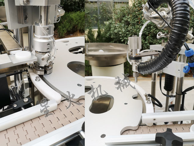 成都膏體灌裝旋蓋一體機(jī)細(xì)節(jié)實(shí)拍