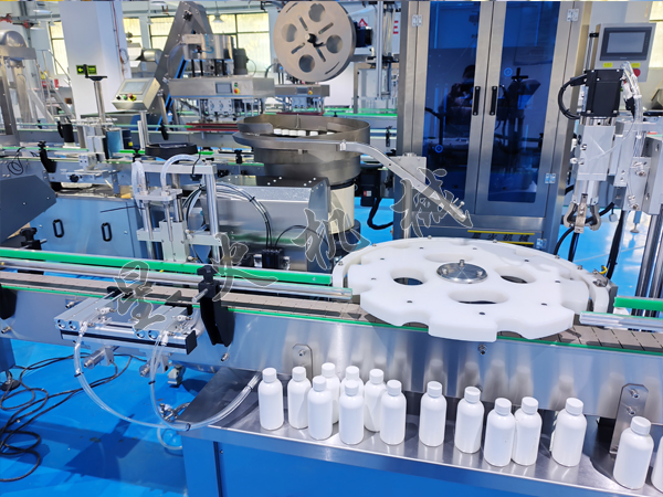 全自動(dòng)液體灌裝旋蓋一體機(jī)細(xì)節(jié)